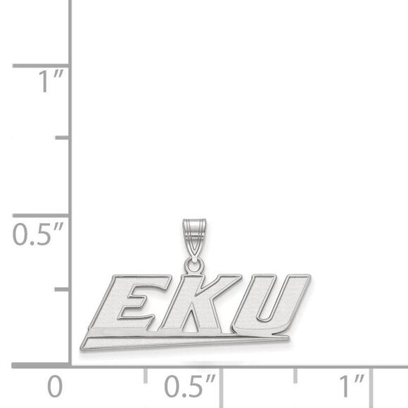 Sterling Silver Eastern Kentucky U Medium Necklace - 24 Inch - Picture 5 of 8